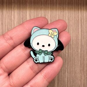 Pochacco Teal Cat Enamel Pin Brooch - 1pc